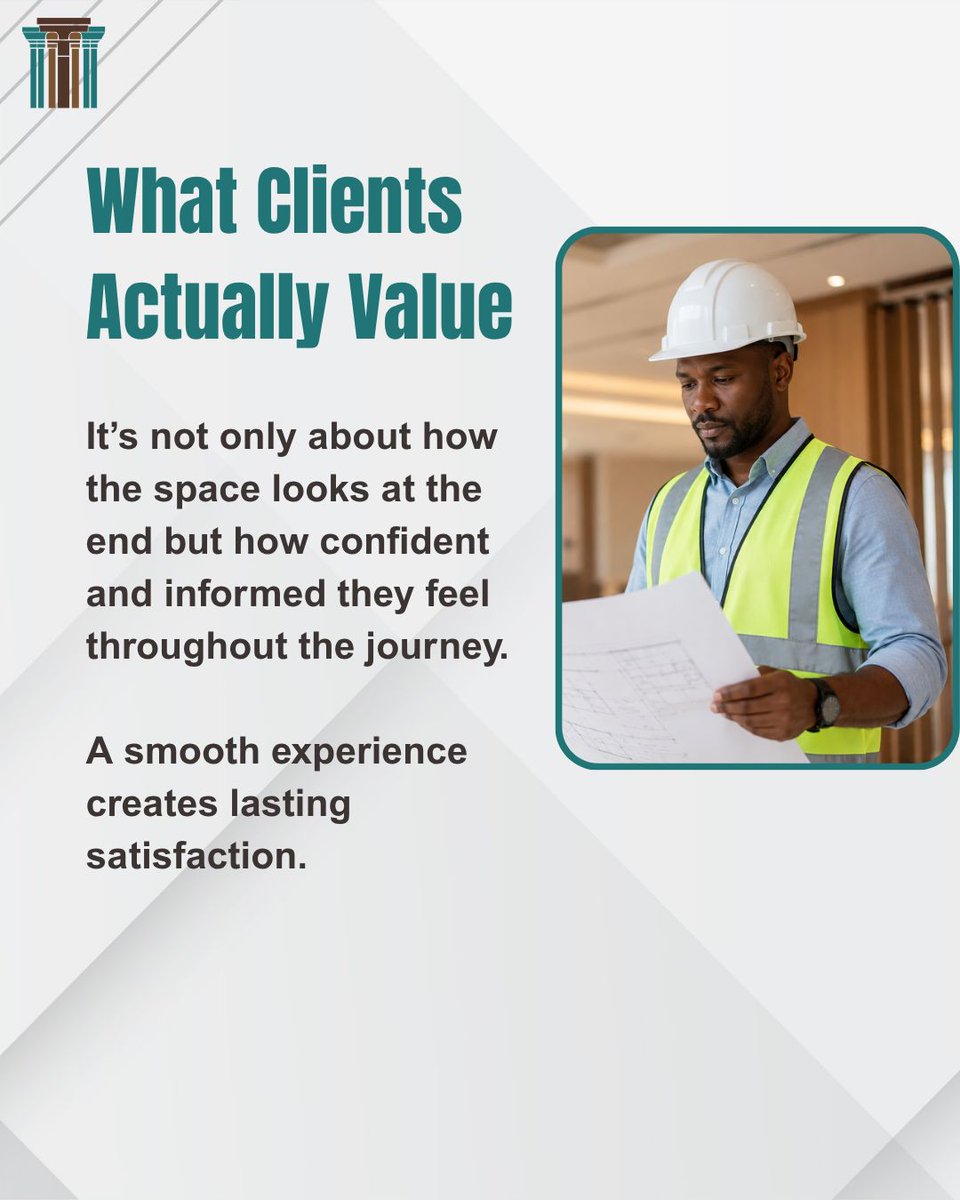 kintandarahq's tweet photo. Clients don’t just value the result.
They value:
clarity, communication, and predictability.
That’s what builds trust.
#BuildRight #Kintandara https://t.co/QqvGtS13ok