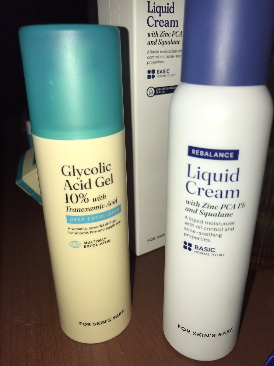 meouugi's tweet photo. wts 
moist fss liquid cream sisa 50% 85k 
exfo fss glycolic acid 10% sisa 30% 60k

wtb wts fss https://t.co/c5cTRwoVkF