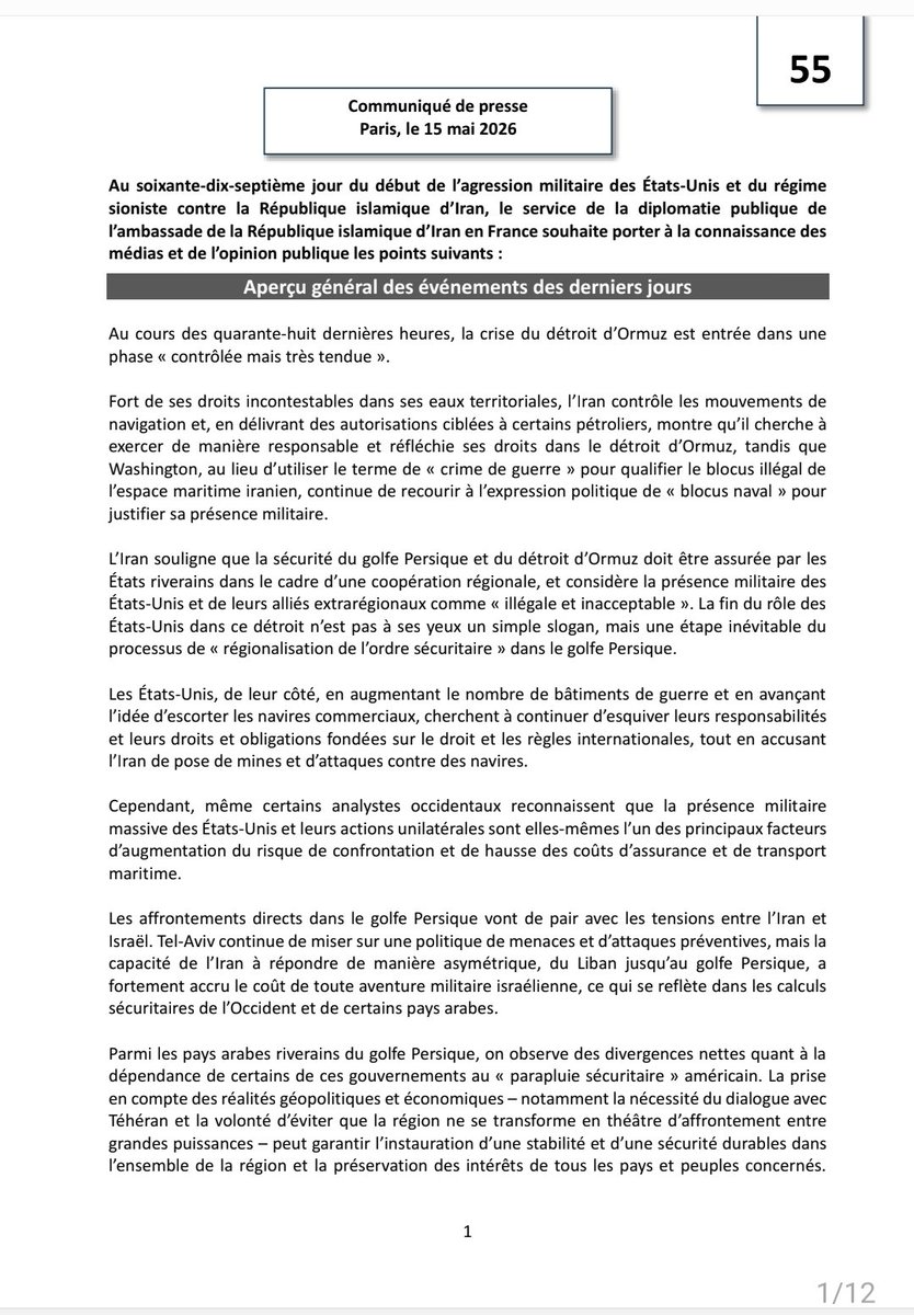 Iran en France tweet media