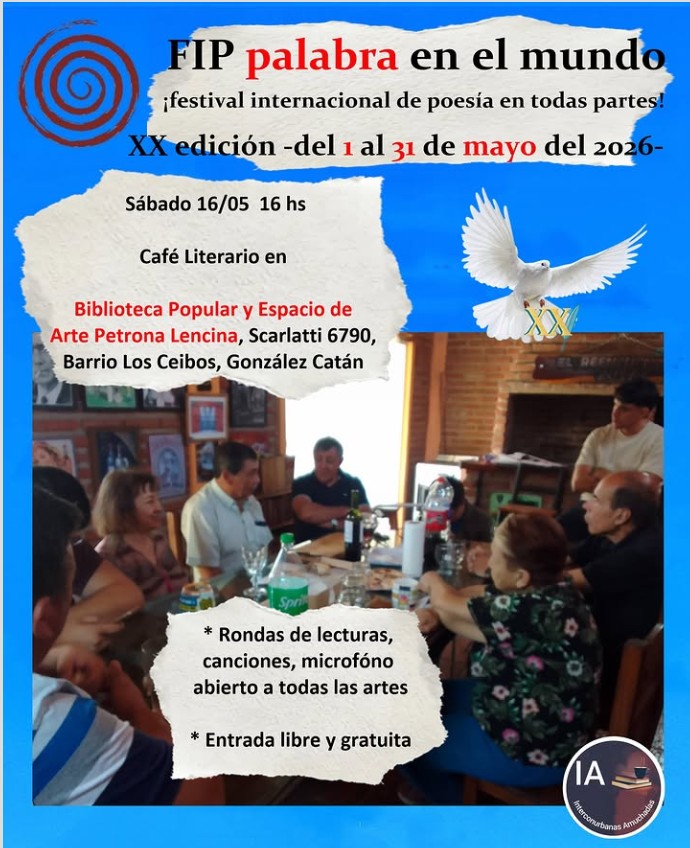 AutoresMatanza's tweet photo. En el marco del XX° Festival Internacional de Poesía en todas partes 🙌🏽
¡No falten! 
¡Gracias! ❤️🙌🏽

#FestivalinternacionaldePoesía #PoesíaEnTodasPartes
#AutorasyAutoresdeLaMatanza #ColectivodeAutorasyAuroresdeLaMatanza #Poesía https://t.co/t4qrvPTuCh
