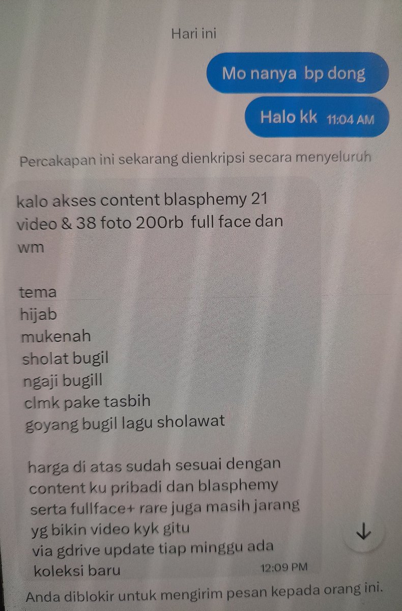 Al_a2008's tweet photo. @sahiilaputri

Jangan belii disini penipuu sampahh wkwk malah playing victim dasar gendut https://t.co/dxYVWHeJHL