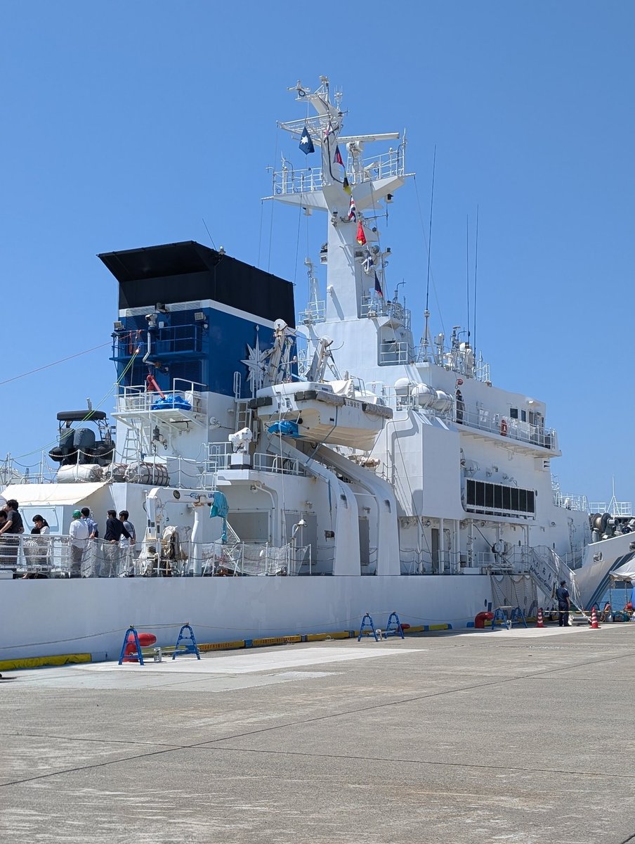 海上保安庁の巡視艇おきに乗艦しましたよ✨