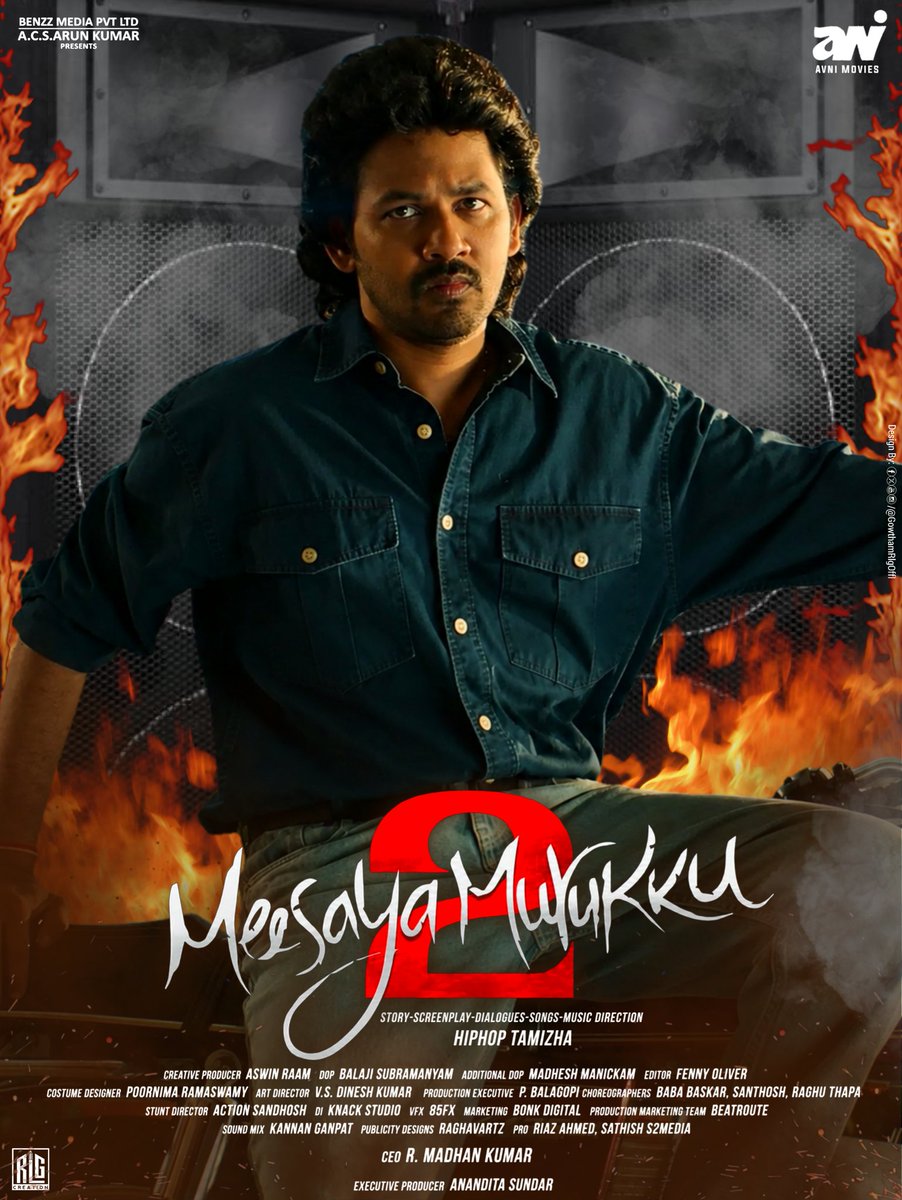 GowthamRlgOffl's tweet photo. My Design Work #GowthamRlg #RLGcreation π
Our #HipHopTamizha #Adhii in #MeesayaMurukku2 Movie Fan Made Poster π₯
@hiphoptamizha @AvniCinemax_ @khushsundar #AnanditaSundar @Chaithra_Achar_ @Harshatheee @TheKetikaSharma https://t.co/w08FZNtGBu