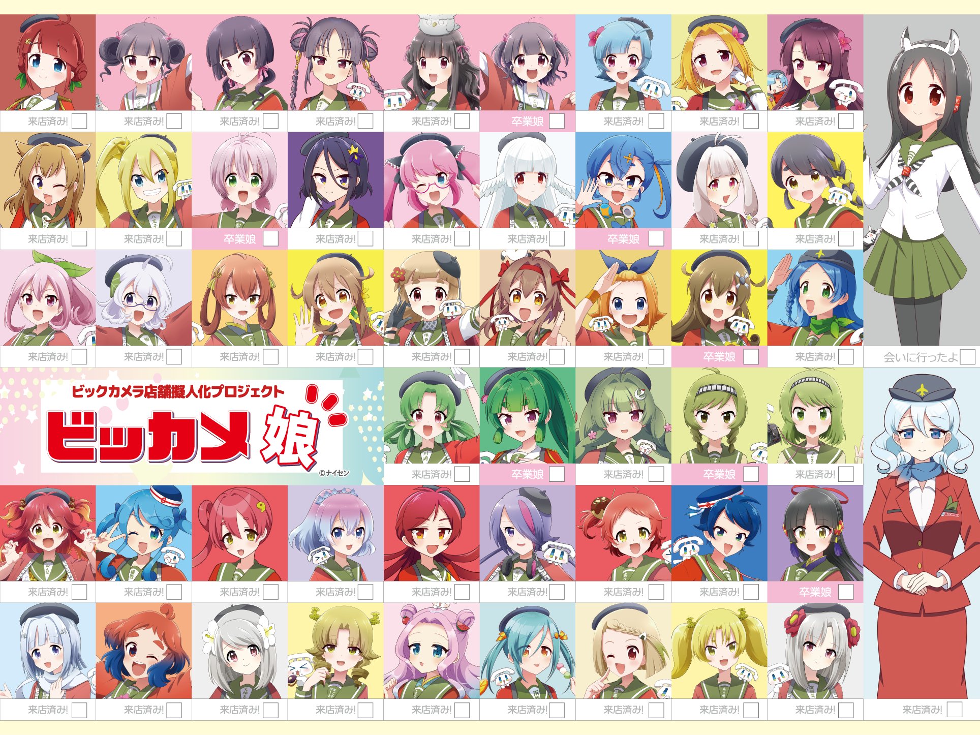 ビックカメラ ビッカメ娘 はまたん 擬人化記念 アクリルキーホルダー 3点セット ビックカメラ浜松店🍪はまたん🍊 on X: 