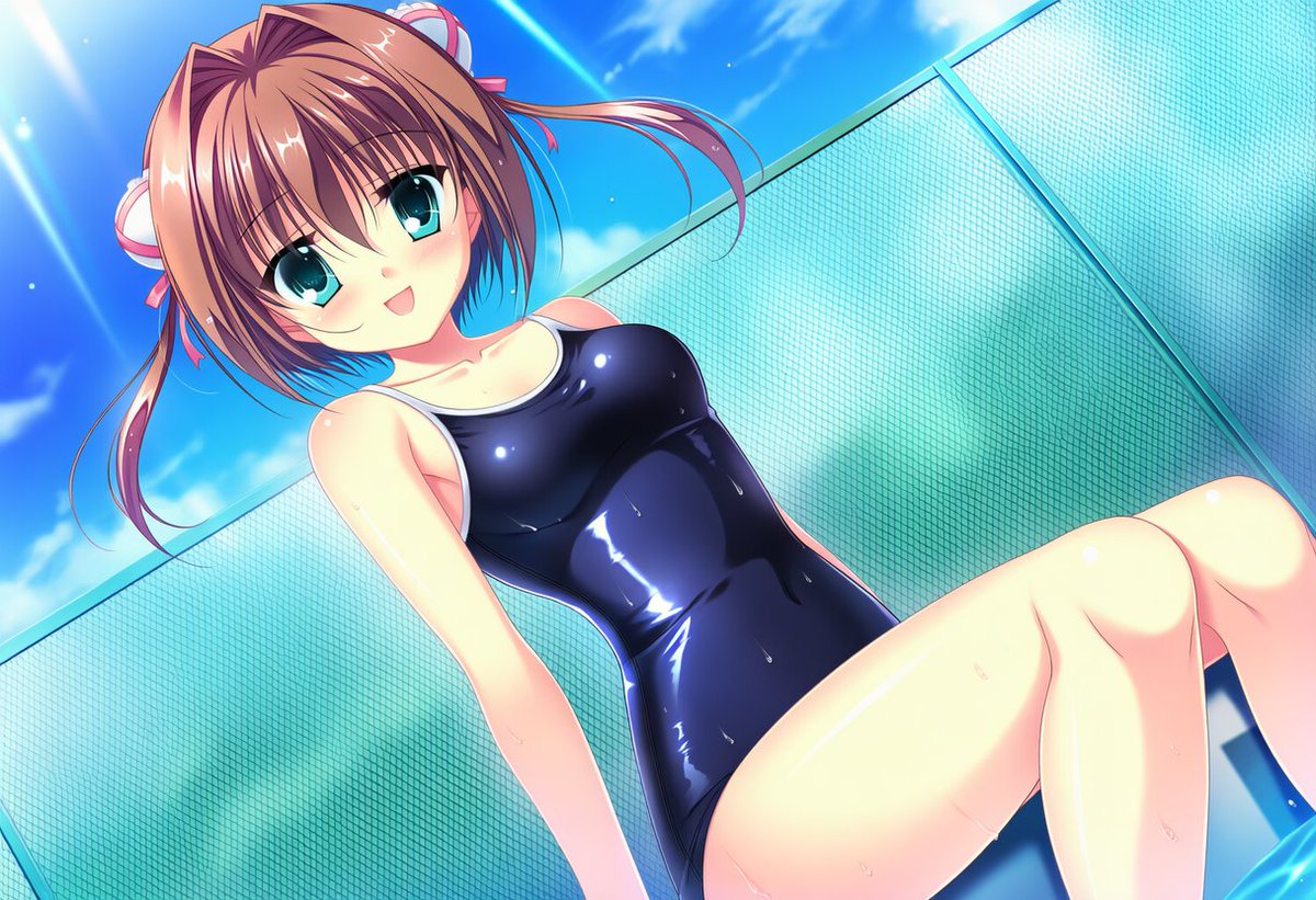 「プールにて プールにてダ・カーポⅡの朝倉由夢ちゃんで 公式みてたらかなり大きいお」|ISUCA401@PSO2_ship2のイラスト
