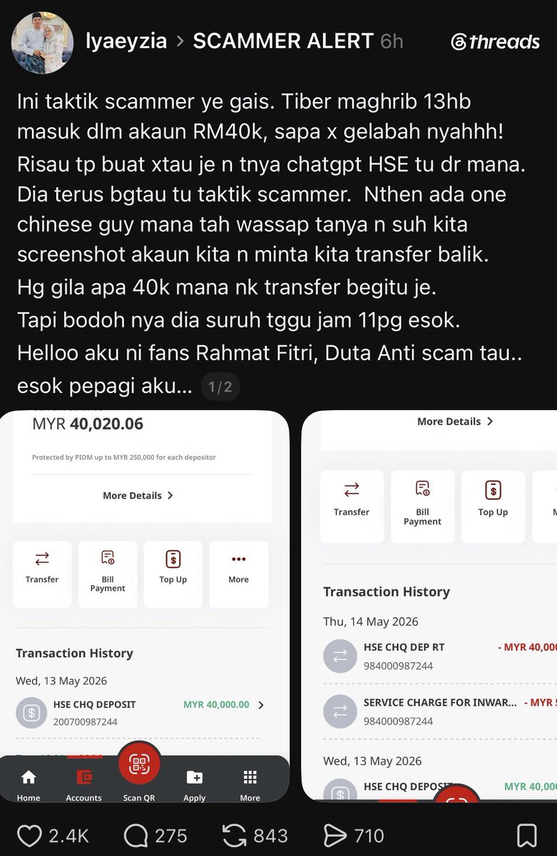 bckupacc99's tweet photo. Scammer. https://t.co/HyyrKgsISb