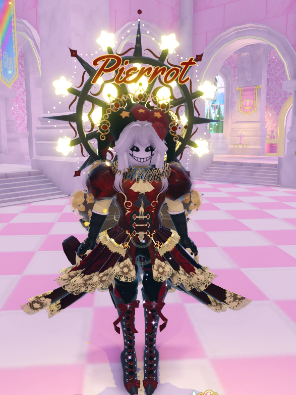 beeliencreature's tweet photo. Made Pierrot in Royale High 
-
#freakcircus #royalehigh #RH #freakcircuspierrot #pierrot https://t.co/2y1E6O4dnN