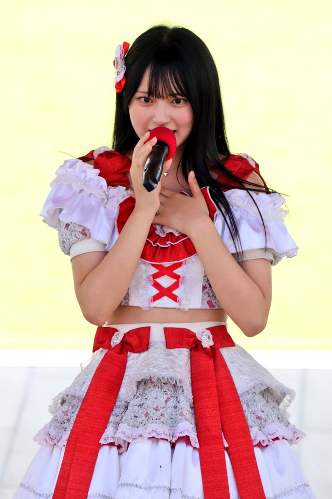 ❁後ろ下がりフレアティ いちごちゃん(レッド)×レース 90size 三井アウトレットパーク 岡崎 IDOL FES Vol.1 グランダルメさん MC中