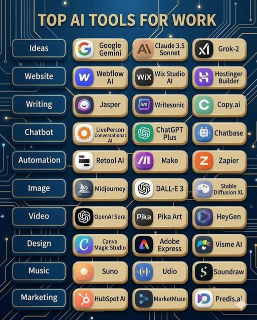 polashqw's tweet photo. Top AI tools for work in 2026 📷

These will save you 10+ hours every week.

📷 Like
📷 Retweet
📷Bookmark

Follow @polashqw for more AI Posts

#AI #ArtificialIntelligence #AISkills #AIAgents #RAG #LLM #PromptEngineering https://t.co/gyHWbQcLhL