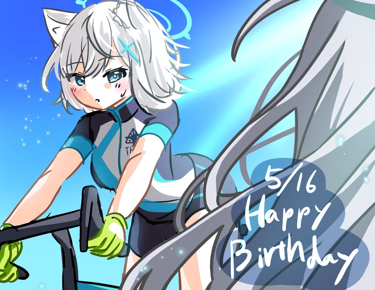 misanoirast's tweet photo. お誕生日おめでとう！

 #砂狼シロコ生誕祭2026
#ブルアカ https://t.co/cJfqWR6dNB