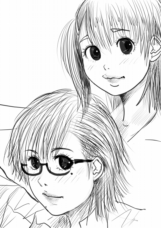 出勤前のお昼の落書き～
チャコ&ユン 