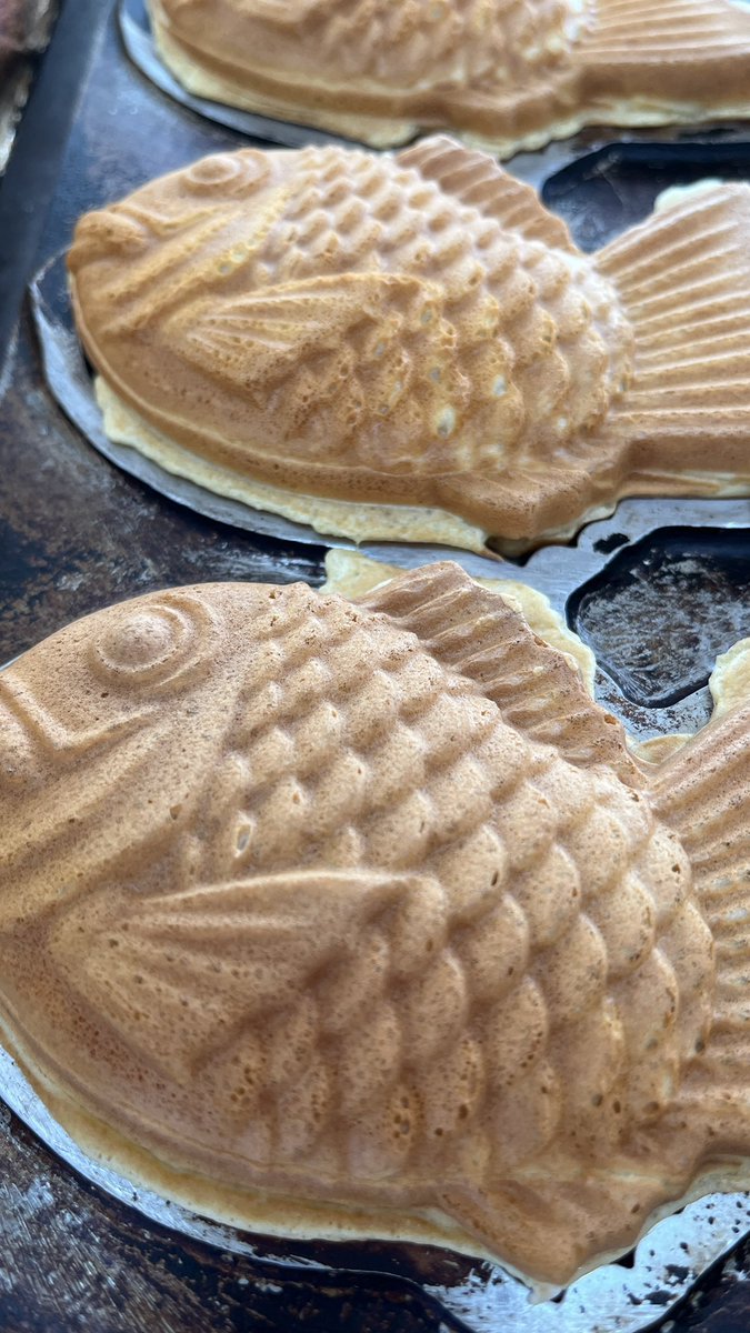 taiyaki3t's tweet photo. おはようございます😃じゃがいもの花って摘み取る方がいいのですかね

本日はフジ鳥山店様に来ています。限定は、ミルクあん。ご来店お待ち申し上げます🙇 https://t.co/QUXpDFLd1e