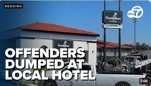 CalCopWatch's tweet photo. #Police chief alarmed by sex offenders housed in East Redding California hotel https://t.co/mtCvrkXM6E via @YouTube Guestplace Inn &amp; Suites #Shasta County #child #molesters https://t.co/LyJQdpElBl
