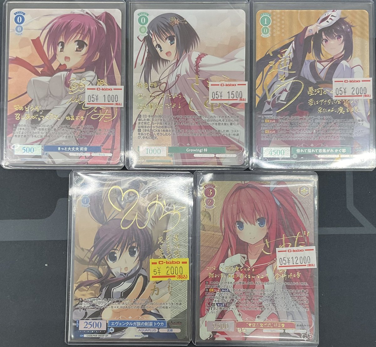 Versailles ローズライト メンバー5人サイン入り なんば店 WSR 販売情報】 ヴァイスシュヴァルツロゼのサインカード入荷