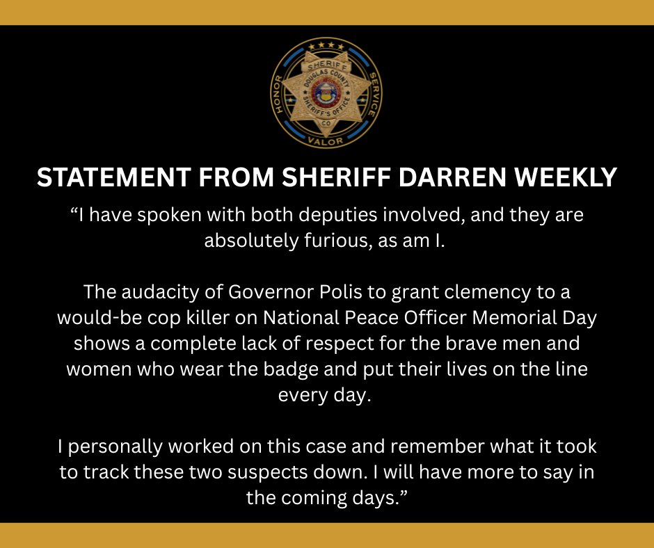 Sheriff Darren Weekly tweet media