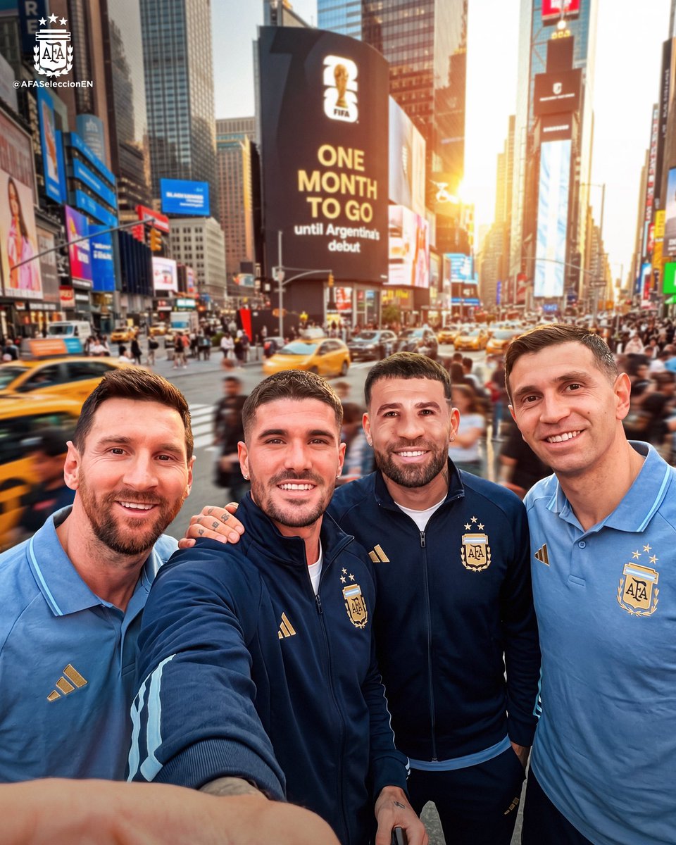 AFASeleccionEN's tweet photo. 𝐈𝐧 𝐨𝐧𝐞 𝐦𝐨𝐧𝐭𝐡, the Champions make their debut 🔜 https://t.co/veoTA2lx3x