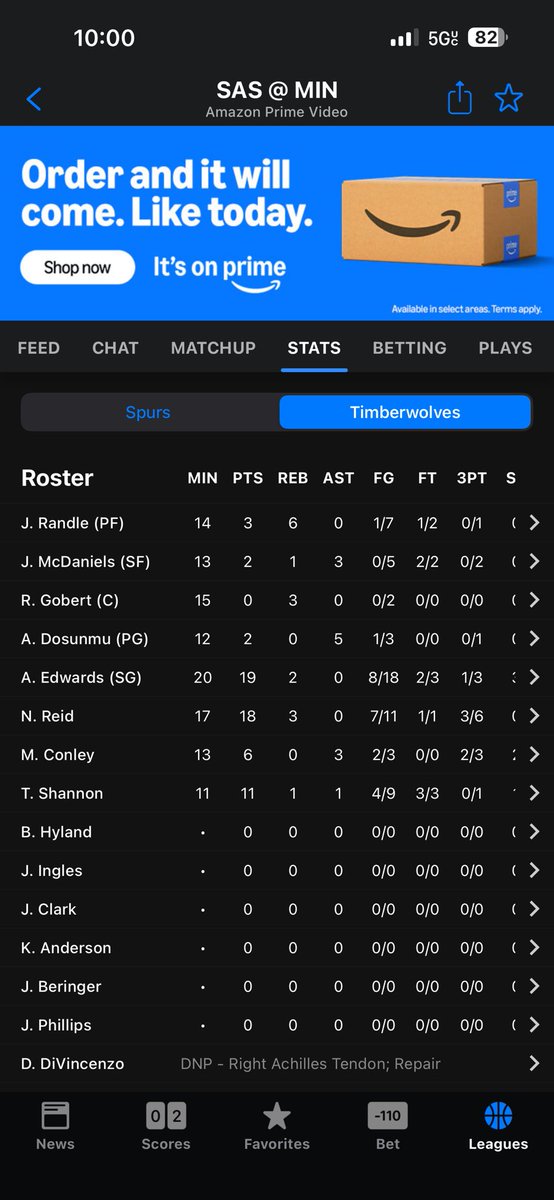 RichTweh's tweet photo. 7 points total from 4 of our starters is laughable… gotta come out ready second half.
#Wolves https://t.co/FXdjtGEpkA