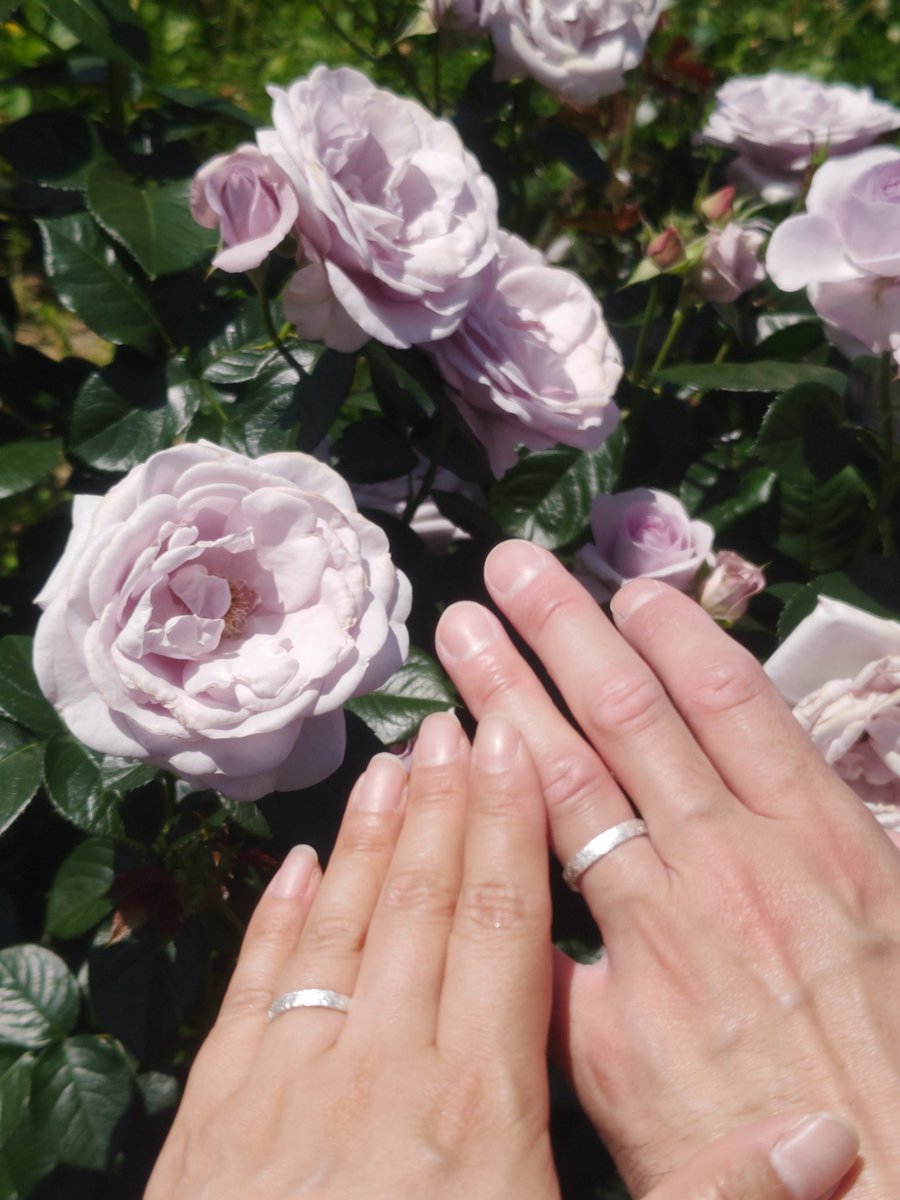 Maple_jam8's tweet photo. 主人の結婚指輪のサイズが合わなくなって、何年か前に別のリング買ったら私が痒みが出てつけられなくて、私(１代目)、主人(2代目)と別々の指輪つけてたんだけど、今回指輪作りに行ってやっと同じものつけられるようになったよ(⁠◍⁠•⁠ᴗ⁠•⁠◍⁠)
刻印に手書きの絵とか入れられるのすごい✨ https://t.co/giCQA7ez74
