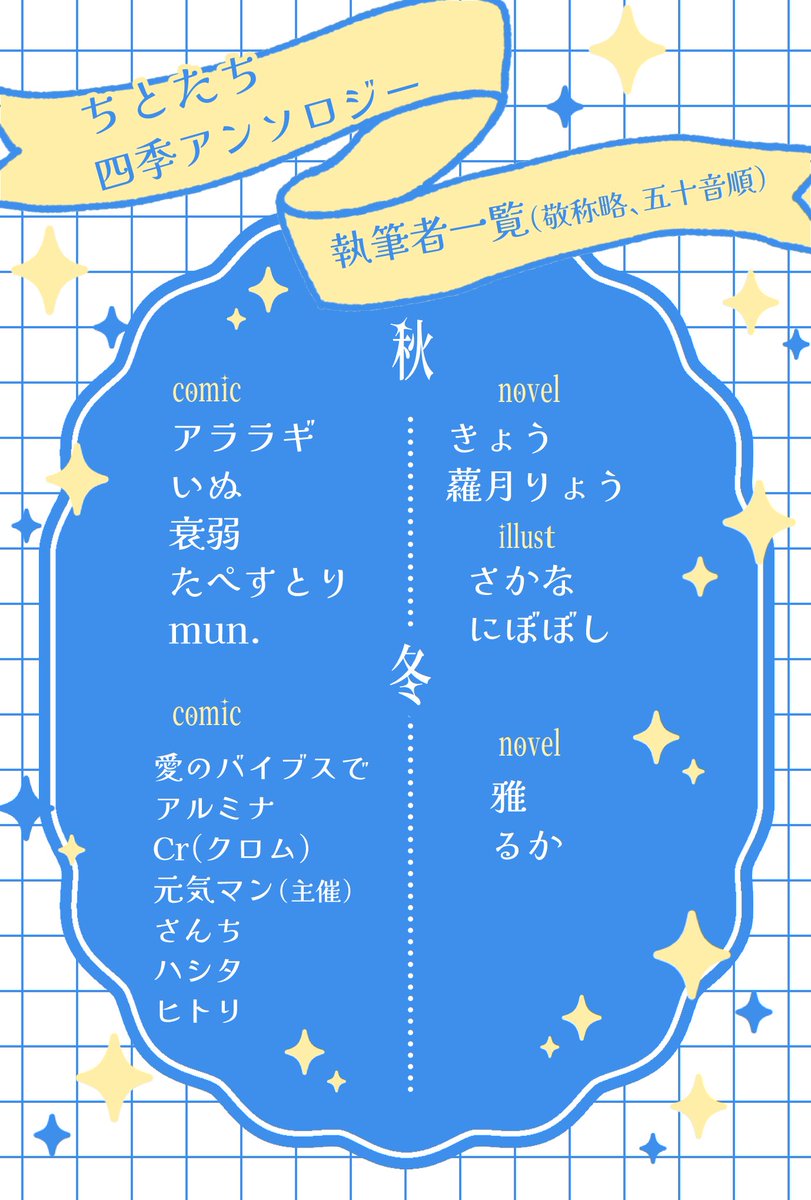 ちとたち四季アンソロジー tweet media