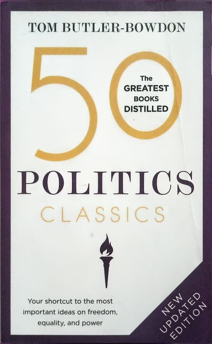 JanAhtisham's tweet photo. This weekend "50 Politics Classics" , my 8th book of 2026. The book deals with original texts of thinkers on ideas like; freedom, equality and power. Personally I am more into freedom than equality or power. Freedom from everything, my utopia, per se. https://t.co/NLnVgozUCF