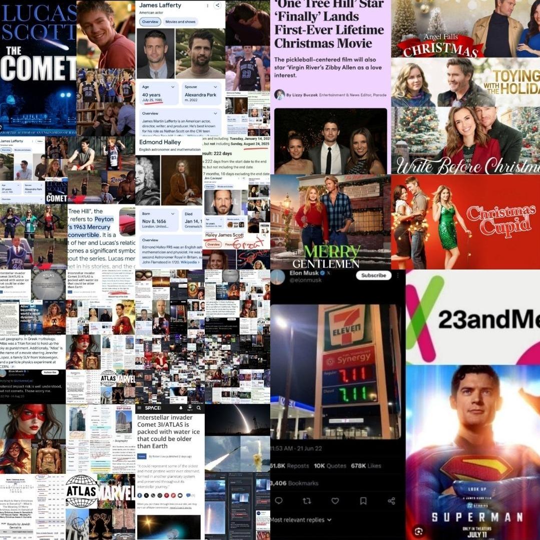 TraderGirlQ's tweet photo. ✨️ALL EYES ON THE SKY ✨️
☄️☄️☄️THE COMET☄️☄️☄️

One  Tree Hill Was Released On September 23, 2003 A Love Story About The  COMET, Released The Same Day As Rosh Hashanah "Jewish New Year", Also  Known As The Feast Of Trumpets Recognized As "The Return Of Jesus". The  Show Was Released Sep 23 Signaling The Comet Would Cause The Rapture  Allowing The Chosen To Rise Thru The Golden Gate May 16 Exactly 4️⃣  Months 7️⃣ Days Before The Shows 2️⃣3️⃣ Year Anniversary☄️

One  Tree Hills 2️⃣3️⃣ Year Anniversary Sep 23, 2026 Was Exactly 7️⃣ Months  1️⃣1️⃣ Days From Charles Darwins Birthday & The Birthday Of Josh  Brolin & Abraham Lincoln. The Comet Causes The Rapture 3️⃣ Months  3️⃣ Days May 15, 2026 Zero Day ☄️

Coach Durham  Played By Barry Corbin Coached The Ravens. Q Where Is Durham? ...Where  Is The Comet That Brings Ascension. Barry Corbin Born October 16 DoD  Posted Golden Gate Bridge, Anniversary Of The Cuba Missile Crisis,  Birthday Of John Mayer "Waiting On The World To Change", & Release  Of Smallville Where A Meteor Shower Comes To Earth & Gives The Towns  People Super Natural Abilities Released Oct 16, 2001 Exactly  8️⃣8️⃣8️⃣8️⃣ Days From Feb 15, 2026 The Death Of Robert Duvall Star Of  "Deep Impact, Godfather, Apocalypse Now" 8️⃣8️⃣ Days From May 14, They  Thought It Was Coming Yesterday. The Comet Causes The Rapture Releasing  The Gods From The Matrix & Ending The Apocalypse Now🦸‍♂️☄️

Chad  Michael Murray's Birthday Aug 24 Played Lukas Scott Who Wrote "The  COMET" About His Love Interest Hilarie Burton. Chad Michael Murray Goes  On To Star In "Freaky Friday" With Jamie Lee Curtis, Time To Trade  Places. He Stars In Cinderella Story With Hillary Duff Whose Album Is  "Metamorphosis" So The Comet Causes Metamorphosis. & Most  Importantly He Stars In "Left Behind" About The Rapture, Confirming The  Comet Causes The Rapture, Great Scott! Beam Me Up Scotty☄️

@HilarieBurton  Drove The Comet, She Turns 4️⃣4️⃣ On July 1 Exactly 4️⃣7️⃣ Days From  May 15 The Rapture. July 1 Is The Same Day As The Birthday Of Princess  Diana (Goddess Artimes) Goddess Of The Hunt, Same Day Comet Atlas AKA  Comet 3I/ATLAS Was Discovered. Marlyon Brando Was Also Born July 1  "Godfather, Superman 1978, Apocalypse Now" Golden Gate Bridge Will Fall  & The Apocalypse Will End Prepare For Gods Kingdom. Tesla Was Also  Founded July 1, 2003 (17/23 = Quantum Evolution) The Bridge Between Elon  Reeves Musk & Christopher Reeve Is Tesla. Quantum Energy Turns Man  Into Superman. The Hunters Become The Hunted After The Comet Allows Us  To Put On The Armor Of God‼️🦌

Hilarie Burton Is Married To Jeffrey Dean Morgan Confirming The Rapture By Comet Allows Us To Exit The Apocalypse 🧟‍♂️

@ChadMMurray  Birthday Was 3️⃣0️⃣ Days After Co-Star James Lafferty On One Tree Hill.  James Lafferty Played "Nathan Scott" Number 2️⃣3️⃣ Ascension = 23 Or  Evolution. James Lafferty Has A New Show "Everyone Is Doing Great" With His Wife Alexandra Park From The Royals. The Show Has A  Emphasis Of "The Struggle Is Real" & Eternals. The Comet Causes The  Rapture Unlocking Eternal Life & The Struggle Becomes A Thing Of The Past Simultaneously The Monarchy Falls At The Seventh Trumpet Into The New World🦸‍♀️

@ThisIsJLafferty James Lafferty's  Birthday July 25, The Birthday Of Mathew Leblanc Was 4600 Days After  The Mayan Prophecy For The End Of The World. CNN Said "What If The  Asteroid Misses Earth & Hits The Moon Instead" 8️⃣ Months 8️⃣ Days  From April 2 Liberation Day Birthday Of His On Screen Wife Bethany Joy  Lenz Who Played "Halley" 8️⃣8️⃣8️⃣ Days After David Copperfield Said  He'd Make The Moon Disappear. Halley Changed Nathan #23 For The Better  Because The Comet Causes Ascension 4️⃣4️⃣ Days After The Birthday Of  Bethany Joy Lenz May 15. The Rapture = 4️⃣4️⃣ Thats Why Robert Downey Jr  "Dr Doom" Birthday April 4 (44) Comet Maps Flew By, DOOMSDAY = COMET☄️

Mathew  24:29 Immediately After The Tribulation The Sun Will Go Dark & The  Moon Will Not Give Its Light. Stars Will Fall From The Sky & The  Powers Of The Earth Will Be Shaken 🦸‍♂️🌕

Nathan  & Haley's Son Jamie Season 5 Aired January 8, 2008 Birthday Of  Alfred Russel Wallace Credited With Evolution Via Natural Selection, R  Kelly "I Believe I Can Fly", David Bowie "Life On Mars, Heroes, Tesla In  The Prestige", Stephen Hawking "Who Warned The World Of Super Humans  Before He Died", Elvis "Checkmate", & The Death Of Melvin Calvin  "Photosynthesis" Exactly 4️⃣ Months 7️⃣ Days From May 15 When The Comet  Causes The Rapture Triggering Evolution & Quantum Photosynthesis  🍃🍁

Jamie Was Played By Jackson Brundage Born  Jan 1, 2001 Exactly 3️⃣0️⃣3️⃣ Months Ago. He Wore His Dads Jersey 2️⃣3️⃣  & A Red Superman Cape. His Best Friend Was 'Q' #44 Who Was Shot  & Jamie Laid The Cape On His Casket With His Friend Brook Played By  @SophiaBush The Comet Allows Us To Ascend To Superman = Ascension Put On  The Armor Of God. The Rapture = #44🦸‍♂️

Jamie  Gives Q's Jersey To His Little Brother #44. Q Post 44: Look To Twitter  Before Potus Departs He Will Send An Important Message 🐦

Sophia  Bush's Birthday July 8 Is The Birthday Of Supermans Dave Corenswet,  Kevin Bacon, & Heroes Milo Ventimiglia July 8 Same Day As The Flood  In Rudisio New Mexico 1️⃣ Hour 2️⃣3️⃣ Min From Where The Aliens Were  Founded Outside Roswell In Corona. 4️⃣4️⃣ Weeks Later May 15 The Comet  Allows Us To Leave The World Behind, Awaken The Sleepers, Unlock The X  Chromosome, Put On The Armor Of God & Become Heroes Its Time For The  Real Alien Invasion🦸‍♂️🦧

3️⃣ Months 3️⃣ Days  Later Another Flood Hit New Mexico October 11 Birthday Of Michelle  Tractenberg  & Death Of Diane Keaton "Amelia Earhart Final Flight"  Time To Feel 1️⃣7️⃣ Again After The Comet Causes The Rapture 7️⃣ Months 5  Day Later May 16 Its Gonna Be Biblical! Confirmed By The Death Of  Michelle Tractenberg Feb 26, 2025 Exactly 4️⃣4️⃣4️⃣ Days From The Rapture  May 16. Michelle Trachtenberg Played Dawn "The Key" In Buffy The  Vampire Slayer. Time For The Chosen To Rise Its The Dawn Of A New Day  May 15 Exactly 4️⃣0️⃣ Days After Easter & 3️⃣3️⃣ Days After Orthodox  Easter Birthday Of Costar Nicholas Brandon & Jennifer Morrison  "Emma Swan" Who Broke The Curse In Once Upon A Time. Time To Break The  Curse With A Swan🦢☄️

The Aliens Were  Discovered Outside Roswell In Corona July 10 Birthday Of Nikola Tesla,  Quantum Energy Turns Man Into Superman The Real Alien Invasion May 16,  2026 Exactly 5️⃣5️⃣ Days From Nikola Tesla's 1️⃣7️⃣0️⃣ Birthday🦸‍♂️

The  First Case Of Corona Virus Was Discovered In Seattle. The Covid19  Vaccine Was A Bio-weapon Designed To Turn Off Our X Chromosome Before  Ascension 🦸‍♂️🦧

Moira Kelly Played Chad  Michael Murray's Mom Star Of "Cutting Edge & Lion King" Born March 6  Birthday Of Rob Reiner Who Departed December 14. Ice Skating > 🧊  > Illegal Aliens > Alien Invasion >  Lions Of Israel Rise Thru  The Golden Gate 🦁

Lee Norris "Mouth" Starred  In Zodiac About The Zodiac Killer & Golden Gate Bridge Released  March 2 Exactly 7️⃣5️⃣ Days From May 16. The Missing Zodiac Ophiuchus The  Key. Paul Johansson Starred In "Atlas  Shrugged" > Atlas Comet.  Barbara Alyn Woods @BarbAlynWoods Played The Mom Of #23 Nathan She Was  Born March 11 (11.3)  Birthday Of Terrance Howard, & David Anders!  The Comet Destroys The Empire & Releases The Heroes On Ascension  Day. Her Daughter Natalie Alyn Lind Is The Star Of "Mockingbird" &  "Gifted". Ready To Be Gifted? Gifted Was Released Oct 2 Same Day As The  2024 Eclipse Exactly 7️⃣ Months 5️⃣ Days From May 16 Ready To Be Gifted  🎁

TEN Days After The Birthday Of Henry Cavill Put On The Armor Of God Its Time For The Gifted To Rise Thru The Golden  Gate. Welcome To The Golden Era 🌉🦸‍♂️

James  Lafferty, Chad Michael Murray, & Hillary Burton Star In Christmas  Movies. Edmond Halley Discovered Halley's Comet On Christmas So The Comet  = Our Christmas Because It Ascends The World Healing Their Disease.  Edmond Halley Died January 14 Birthday Of Grant Gustin, The "FLASH"  & Death Of Alan Rickman The Comet Causes The Great Solar Flash May  15 Exactly 7️⃣ Months 🔟 Days From Christmas 2026😱☄️

Atlas  Comet > Titan Atlas Holding Up The Heavens > Locked Out Of Heaven  No More. Rockefeller Center Statue Of Titan Symbolic Of Our Slavery To  Rockefeller Medicine. HEAL The World. Atlas CERN Collinder. Atlas  Asteroid Detection System. Daughters Of Atlas, Shazam Fury Of The Gods⚡️

Atlas  Was Marvel Comics Founded At The Empire State Building On 34 Street.  Marvel Means Miracle. Miracle On 34 Street "In God We Trust". Mara  Wilson Goes On To Star As Matilda A Young Girl With Supernatural  Abilities 🧙‍♀️🪄

It Is This Comet/Meteor Shower That Ascends Us And brings our Supernatural Abilities Like Superman⁉️🦸‍♂️

Danneel  Harris Played "Rachel" In One Tree Hill She Is Married To Jensen Ackles  "Super Natural" The Comet Brings Super Natural Changes 🔥

Keith  Scott Was The Shot Heard Around The World, Dan Scott Heart Attacks Can  Be Deadly, Nathan Scott Went 88MPH Into A Crash Over Halley ☄️ With  Uncle Cooper Played By "Michael Trucco" Star Of "Meteor Storm &  Battlestar Galactica", Born June 22 The Anniversary Of The Release Of  Alien. The Comet Destroys Operation Mockingbird & The CIA Army Of  Machines Releasing Our Extraterrestrial DNA May 15 Exactly 1️⃣ Year 7️⃣  Months After The 7️⃣7️⃣ Birthday Of The CIA 🤖

Snap  Benefits Were Cut Nov 1 Prepare For The SNAP (Think Thanos) The Rapture  Is Here May 15 Exactly 3️⃣ Months 3️⃣ Days After The Birthday Of Josh  Brolin & Charles Darwin & 4️⃣7️⃣0️⃣4️⃣7️⃣ Days After The Birth  Of Amelia Earhart Prepare For The Vanishings! Nancy Pelosi, Obama,  Robert De Niro, Taylor Swift, Beyonce, & President Trump, Robert  Downey Jr, Tim Curry, Jack Nicholson & Many Others Are About To  Depart. The CIA Army Of Machines Is Shutting Down & Many CEOs,  Politicians, & Celebrities Will Depart Choosing A Rommel Death For  Epstein's List If They Are Not A Robot. President Trump Is The Seventh  Trumpet Into The New World & Unlike The Others He Will Be Back🎺

Q 5:5 Allison Mack. Find The Bridge. Watch CA. Watch NY🌉🗽

Q 55: My Fellow Americans The Storm Is Upon Us ⛈️

Genesis  322: The Man Has Learned The Difference Between Good & Evil He Can  Now Become Like Us A God Eat & Drink From The Tree Of Life🌳

4️⃣0️⃣  Days After Easter 2026 Time To Watch The Resurrection Of Christ. Christ  Means The Anointed Ones. We Are The Anointed Ones. They Enslaved Us  Gods In The Matrix With A Low Frequency & Mocked Us By Putting In  God We Trust On The Dollar. Time For Our DNA To Unlock From 2️⃣3️⃣  Chromosomes To 3️⃣6️⃣ This Is It 1️⃣7️⃣ Days After National DNA Day Same  Day Trump Said "I Want People To Stop Dying" In 2025🦸‍♀️

Ready For The Phoenix To Rise Out Of The Ashes Of The New World Order After The Sky Event Evolution Is Here🦸‍♂️🦧🌕☄️🕊