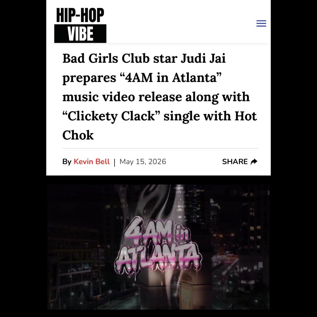 VixenLLC's tweet photo. New music &amp; my 1st video! 
Something fun! 
Subscribe: https://t.co/MQsOeNqHud 💖
“Clickety Clack” drops this Friday! 5/22 
Stay tuned! 

Read full article here: https://t.co/VTc3qoDd6t

Apple 🎶: 
https://t.co/eM68q3Mcit
Spotify 🎵: 
https://t.co/1hUOsRmBCv

#music #tv #baddies https://t.co/x1EF1MG8nc
