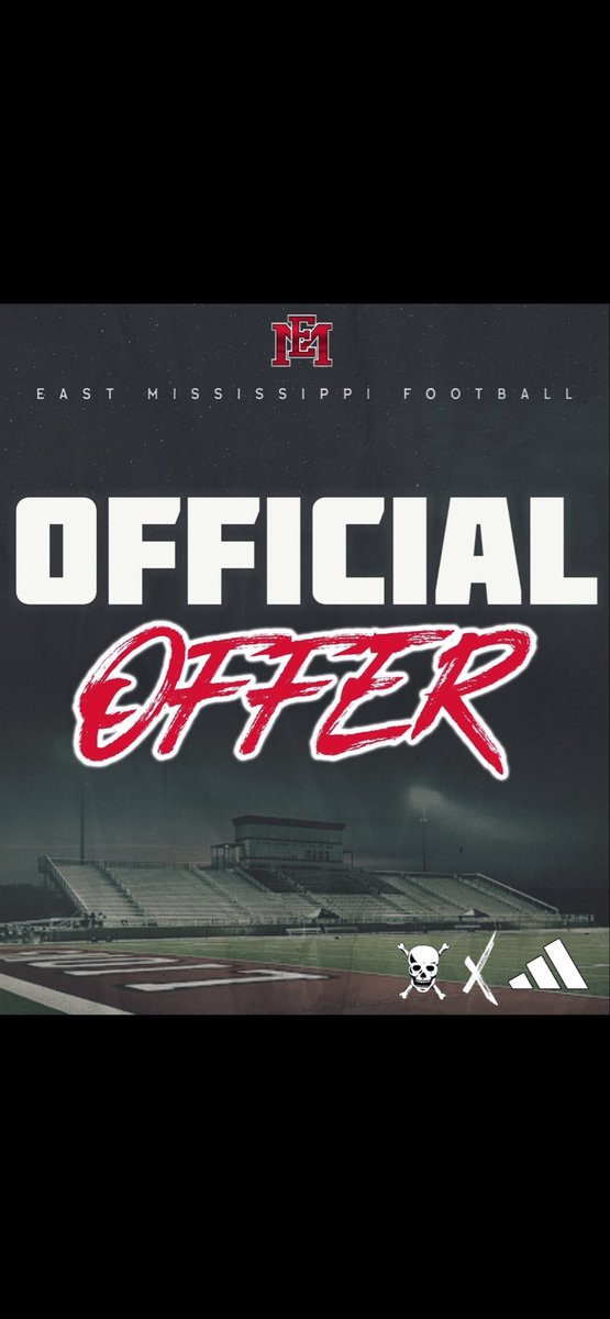 2hollywoodcole's tweet photo. Blessed to receive my first collegiate offer from East Mississippi Community College. Thank you to coach Mike for the opportunity.   @CoachStory_EMCC https://t.co/nhw6Y3ywHv