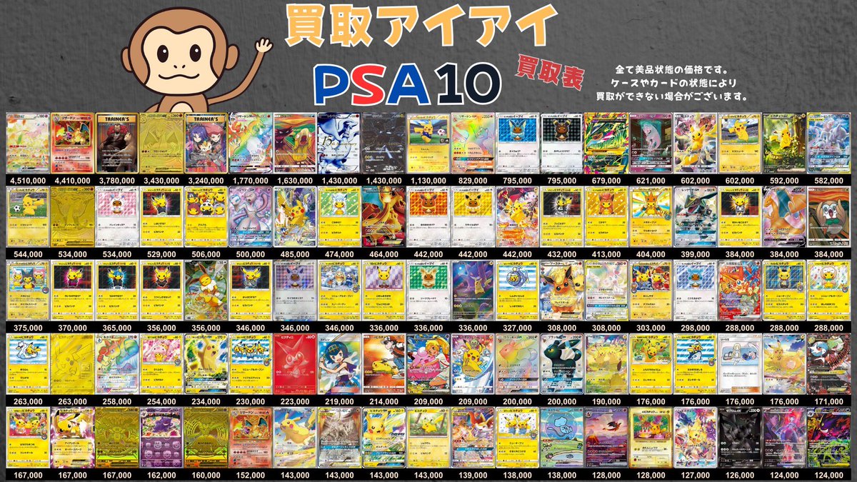 PSA10)ミュウex¥4,510,000買取 (PSA10)リザードン LV.76/かえん/マーク