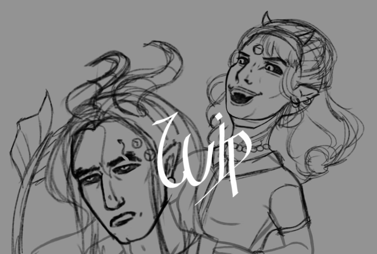 Bluewitchspell_'s tweet photo. Working in two siblings 😈.
#WIPㅤㅤㅤ #digitaldraw #ocs #vgen https://t.co/X3ot28iW6g
