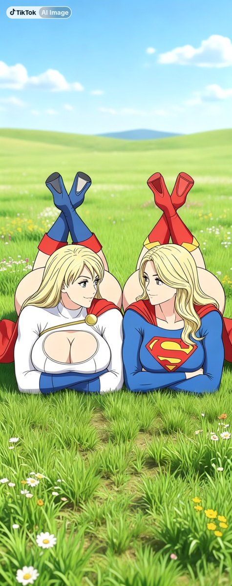 JohnPierson2005's tweet photo. Power Girl &amp; Supergirl anime #PowerGirl #Supergirl @DCOfficial https://t.co/IoNlncazI7