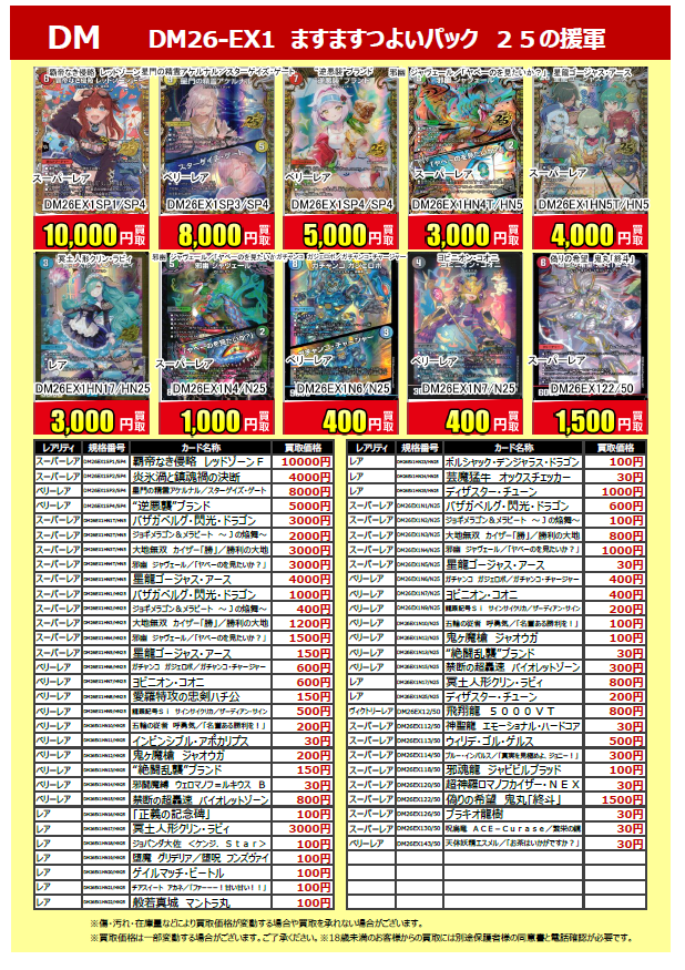 ✨トレカ最新弾買取情報✨ 本日発売 ＃デュエルマスターズ ますます