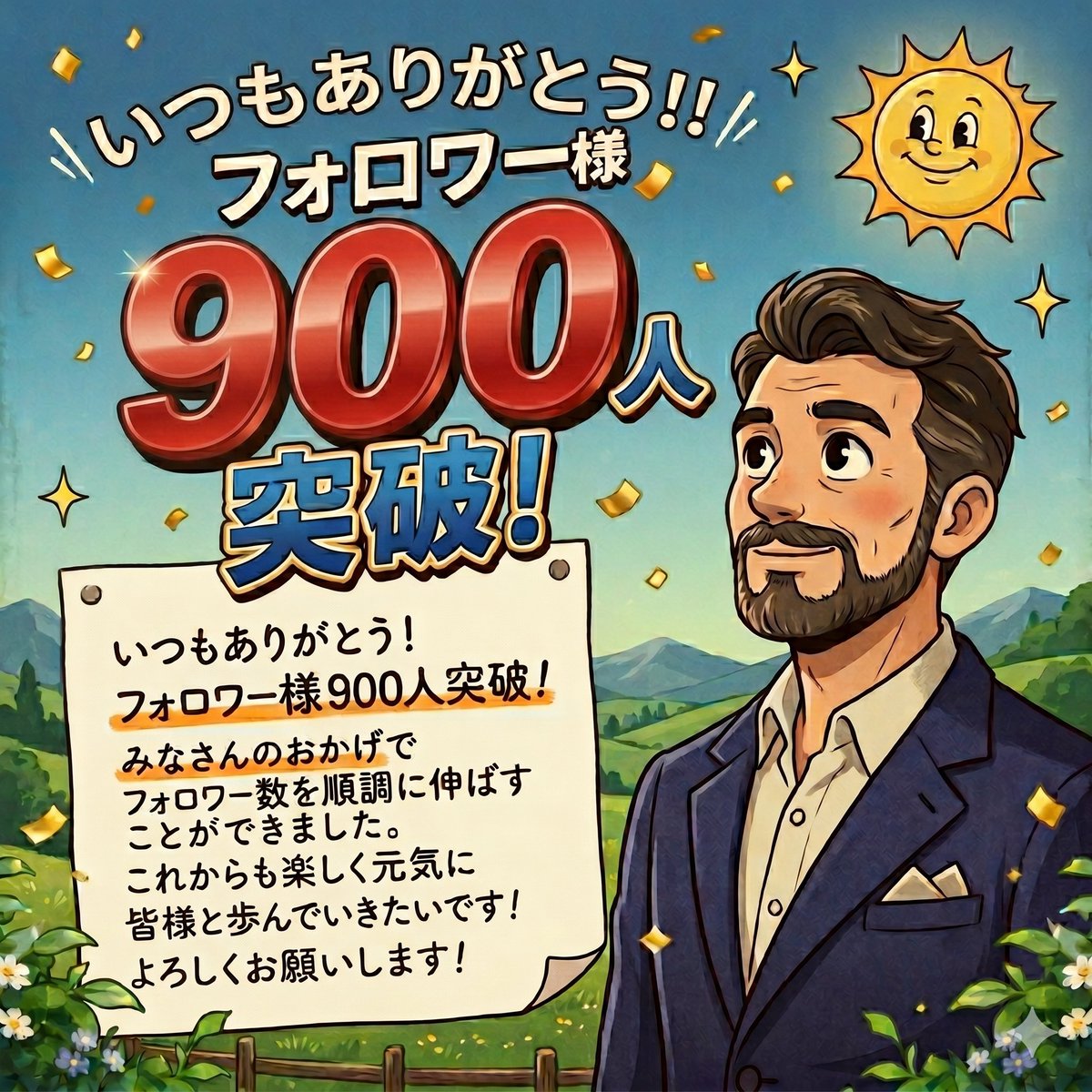 ㊗フォロワー様900人達成㊗ もう感謝しかありません。 いつもいつも