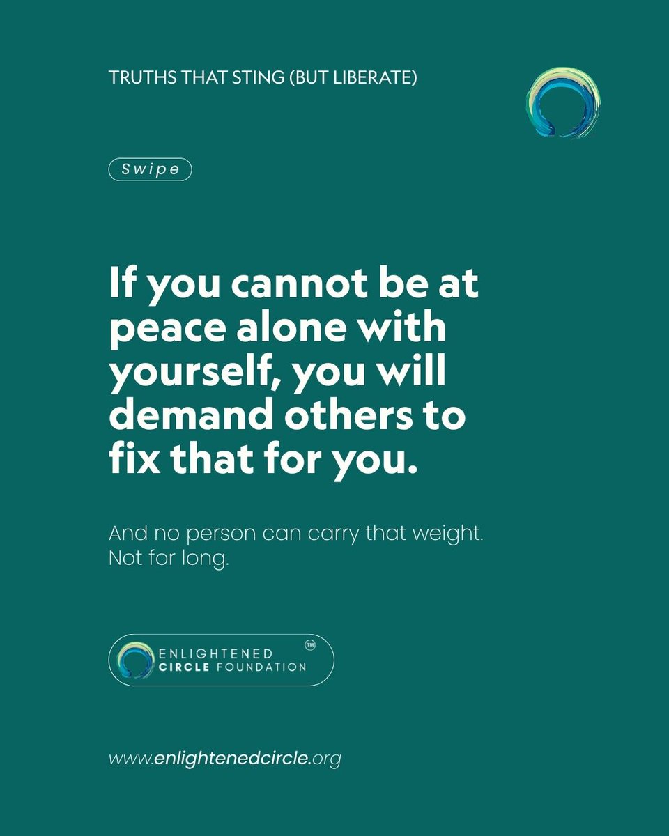 enlightencircle's tweet photo. Dhyaan is not escaping relationships —
it is learning to stop depending on them for your sense of completeness. 🌿
This is a beautiful reminder that true peace comes from within, not from others.
Thread 🧵 (1/2)
#Dhyaan #Meditation #Mindfulness #InnerPeace #SpiritualAwakening https://t.co/vaW8fIb4Ao