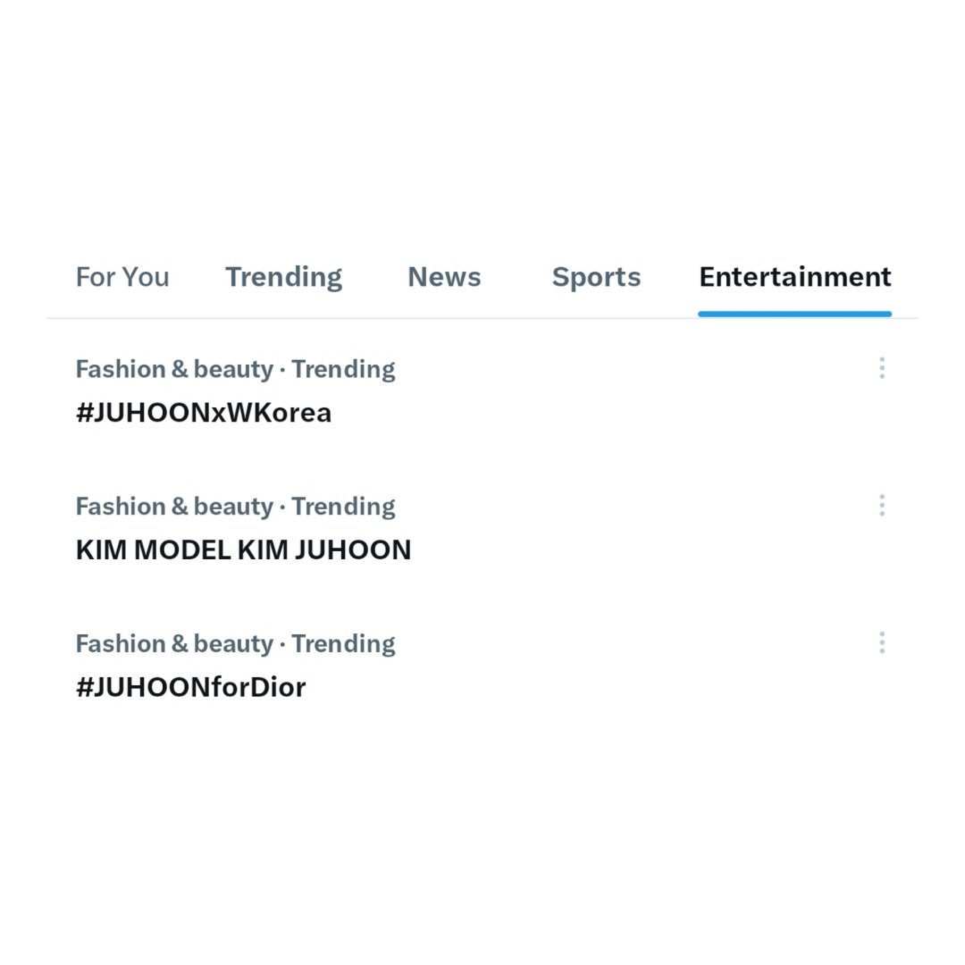 [INFO] JUHOON masuk kedalam trending di X pada kategori Fashion ...