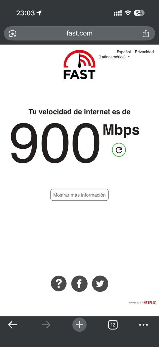 omarb86's tweet photo. @jmatuk Tengo el paquete de 350 Mbps con Totalplay y me da esto jaja https://t.co/QUJvyR5CeY