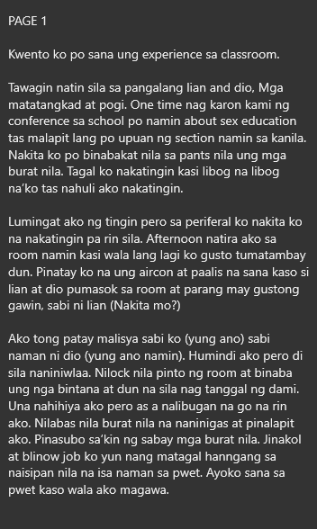 AlterOfan83223's tweet photo. Ginawa Agad nila yung Natutunan sa seks educ

Page 1
Sender: Classmate na Nakatingin

#ConfessionOfanAlter945
#Classmate #CollegeLife https://t.co/1HreGd3Dn5