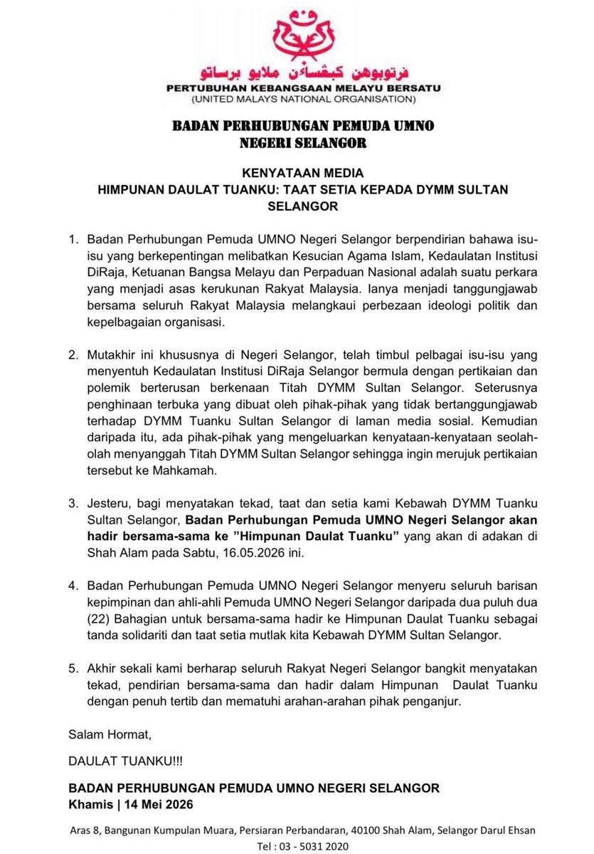 PEMUDA BN SELANGOR tweet media