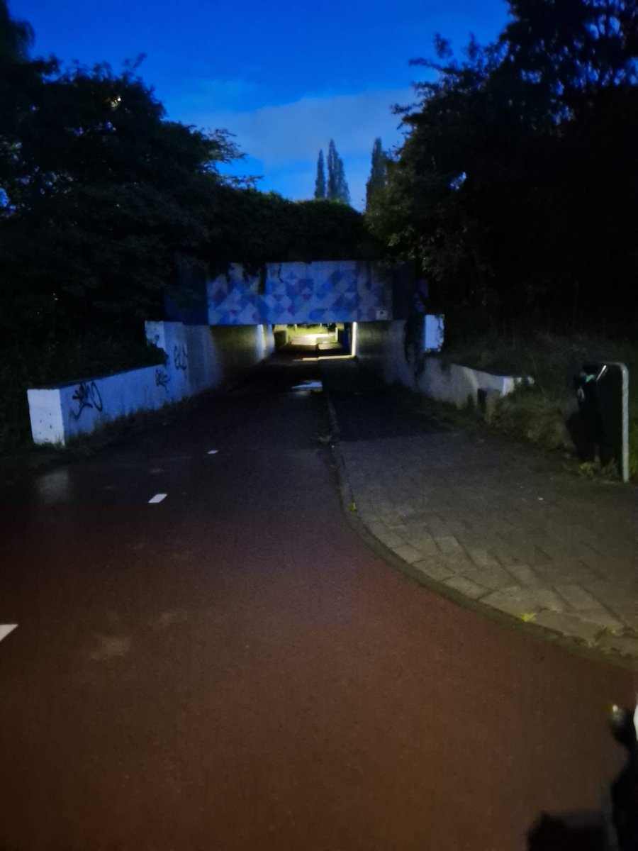 lifeliner1's tweet photo. @Gem_Amstelveen vind veiligheid NIET belangrijk verlichting tunneltje tussen Watercirkel-Startbaan al week stuk beetje licht komt v/d Beneluxbaan! #Amstelveen https://t.co/u5y4SEg9DI