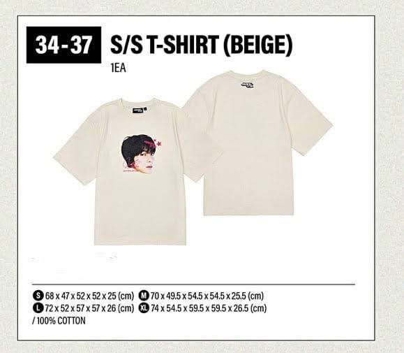 S/S T-Shirt BTS Jin 'RUNSEOKJIN_EP.TOUR' - XL