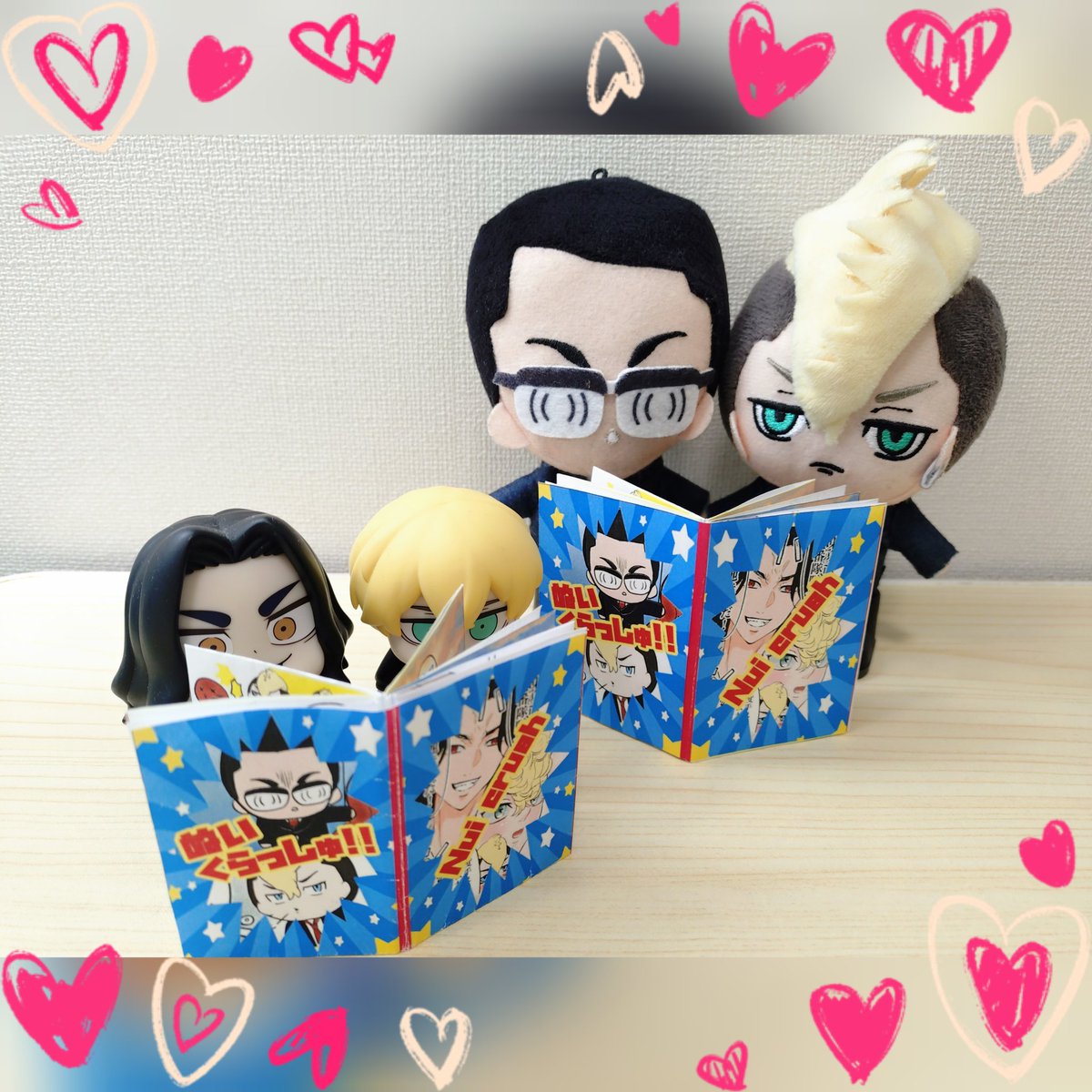 こなちゃんとmonakaさんの豆本😍📖💙🩵ヤバいめっちゃかわいい