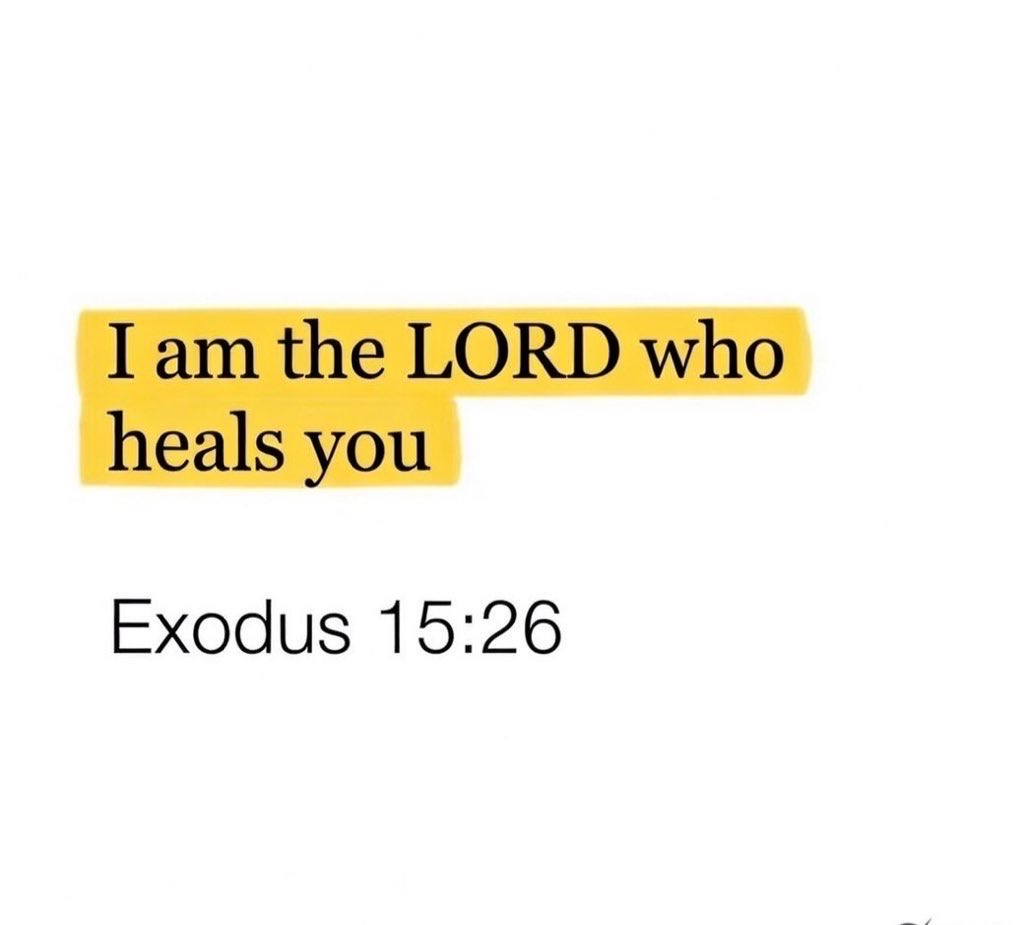 Jesvinquotes's tweet photo. Exodus 15:26 https://t.co/katqpjEukC