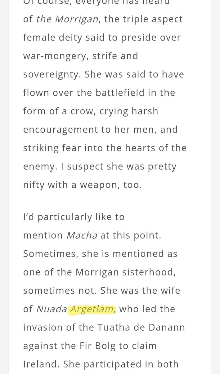 Asrolta's tweet photo. Didn't realise @paolini also took inspiration from Celtic mythology! Was just doing some reading about powerful women in Celtic myth, and came across this and went "Macha was the wife of WHO?" haha. https://t.co/h4OcZE03Z9