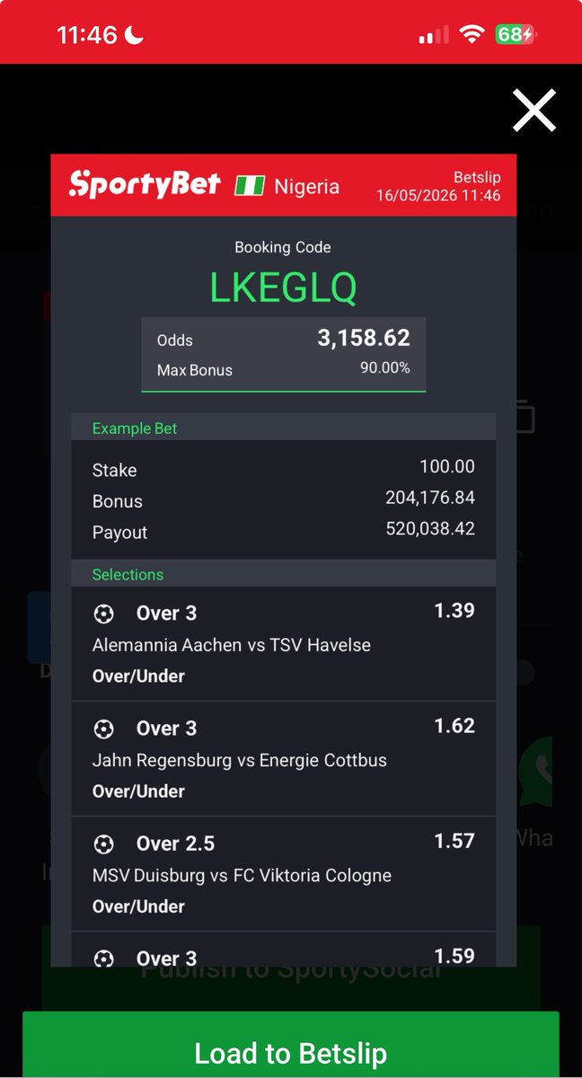 Nchunda1's tweet photo. Take 3K odds #100 to win #500k https://t.co/xsEwyoZhQ4