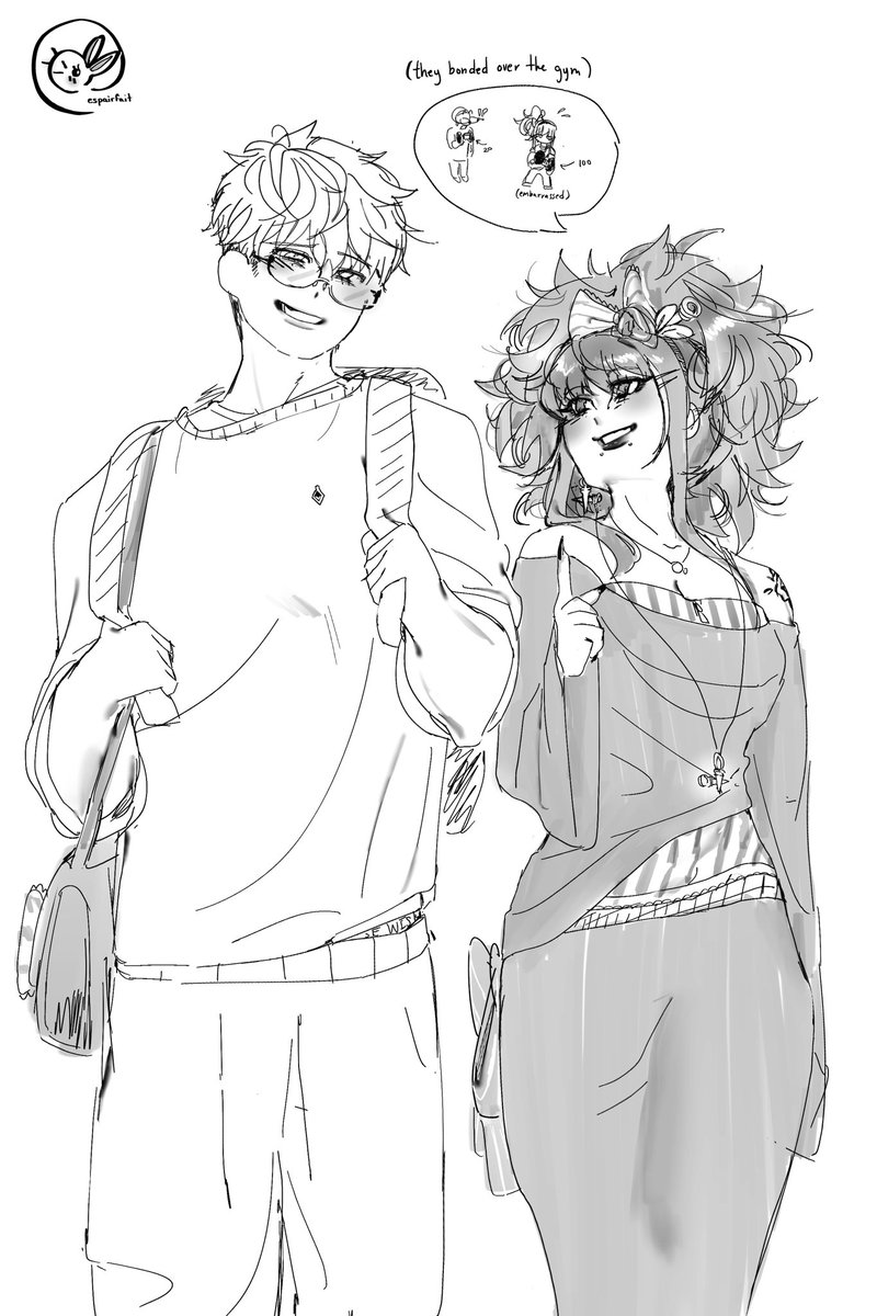 despairfait's tweet photo. alt/goth yor and nerd loid college au where he starts as her tutor but they stay friends cause of the gym. thank you #twiyor https://t.co/UYm3vbvdNq