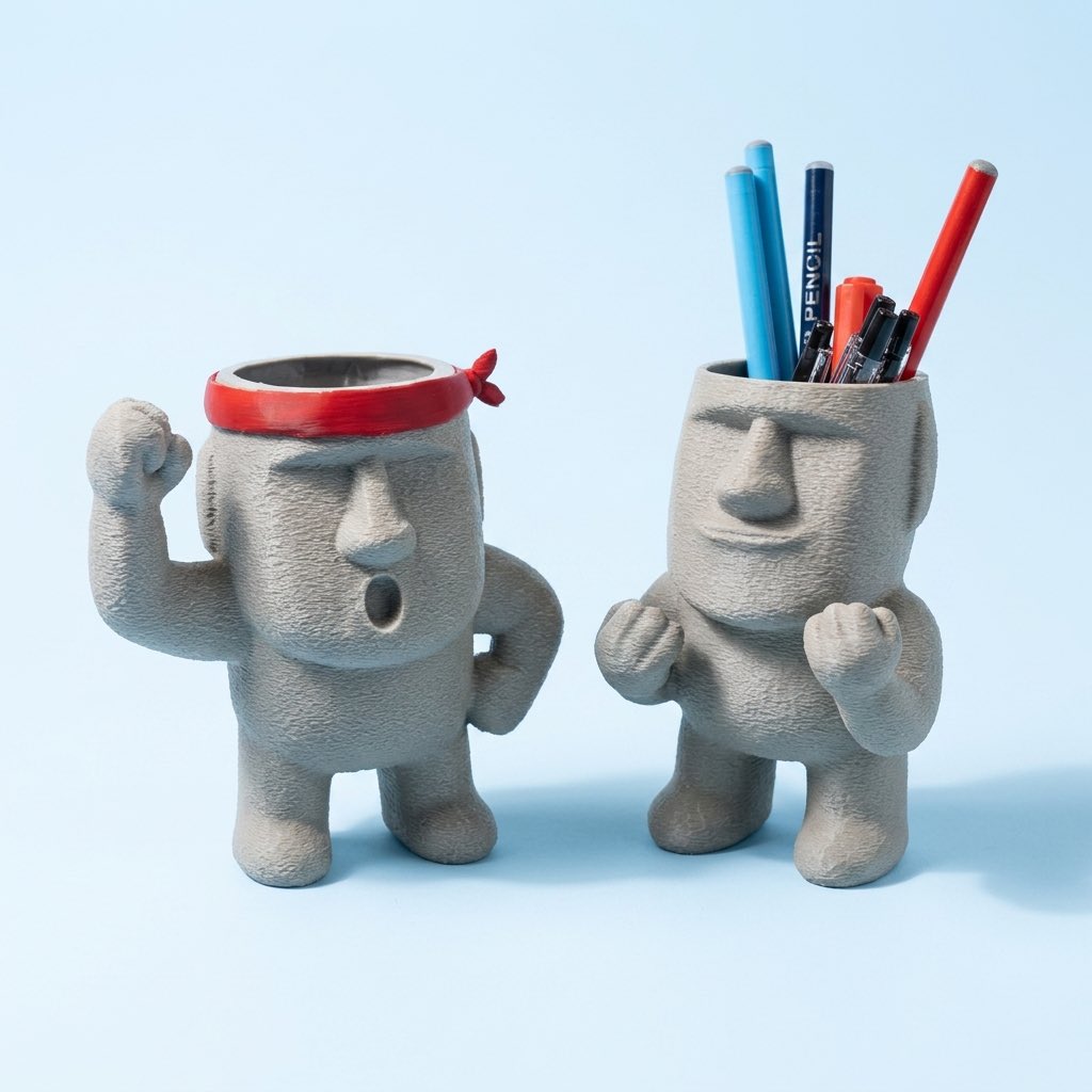 デザフェスは寿命を モアイ一個分削って参加するぜ🗿 この子達を見