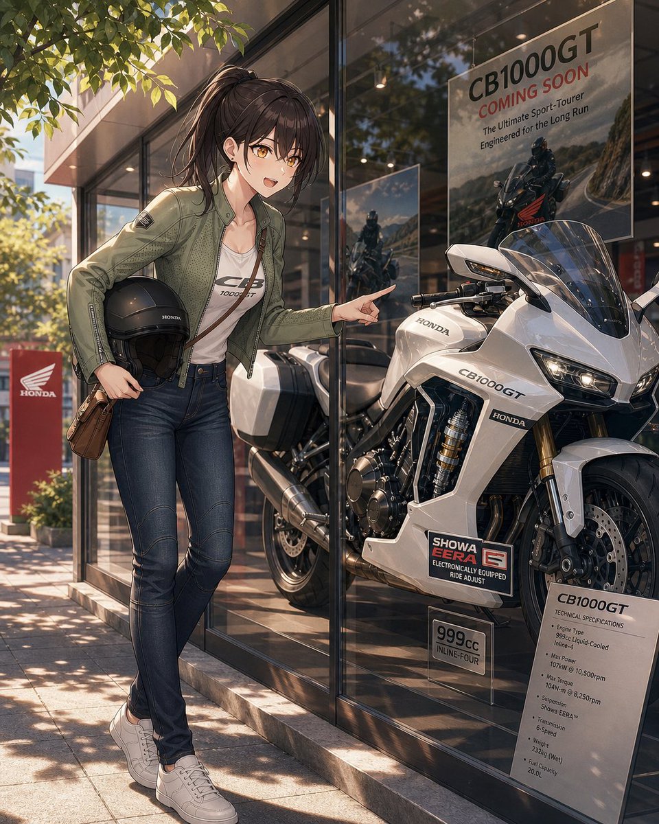 mitsuki_g3's tweet photo. CB1000GTの国内発売が近いらしい🏍️
999cc直4に電子制御サス搭載って、ツーリング好きにはたまらないスペックだなぁ。
ロウさんとはまた違った魅力ありそう!
記事にしたから是非見てみて💁♀️
https://t.co/lUVVoGLy66
#GARAGE3 #CB1000GT #ホンダ https://t.co/GK8r4mRumb