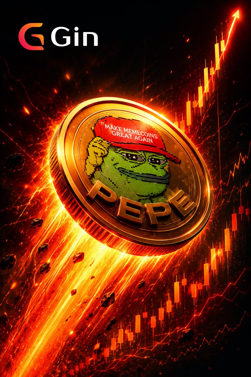 GinMiniFX's tweet photo. 🔥PEPE携“让Meme币再次伟大”登陆Gin交易所！散户的狂欢，现在入场正当时！
🐸【PEPE币：Meme币的精神图腾，这次玩真的！】 还记得那个戴红帽、喊“Make Memecoins Great Again”的绿色青蛙吗？PEPE币带着加密圈最炸裂的梗，正式登陆Gin交易所！不是玩笑，是实打实的财富密码——零门槛交易、秒级成交，散户也能轻松抓住这波“青蛙逆袭”！
💥【为什么散户必须关注？】
●       Meme币的“信仰充值”：PEPE不是空气币，是加密文化的符号！从表情包到链上资产，它承载着千万人的集体记忆——买PEPE，就是买“快乐+共识”！
●       Gin交易所独家赋能：Gin为PEPE开设专属交易区，超低手续费+深度流动性，杜绝“买不到、卖不出”！新手也能3步完成交易：注册→充值→买PEPE，坐等拉升！
●       散户友好型暴涨逻辑：没有机构控盘，没有复杂白皮书，PEPE的价值由社区决定！现在市值仍处低位，10倍、100倍的想象空间，正是散户“以小博大”的最佳窗口！
 
🚀【现在行动，瓜分PEPE红利】
●       上Gin交易所抢筹：搜索“PEPE”立即买入，首单满100U送10U交易券，限量1000份！
●       发推赢空投：带话题#PEPEonGin 晒持仓，@Gin交易所+3位好友，抽50人送10000枚PEPE！
●       加入“青蛙军团”：Telegram搜索“PEPE_Army”，和10万+散户一起喊单、玩梗、等拉升！
 
💡“当别人还在研究K线，聪明人已经在买PEPE——毕竟，谁能拒绝一只戴红帽、喊口号、还能带你赚钱的青蛙呢？”
👉直达交易页：https://t.co/MbKwGNO5z9
PEPE币 #Meme币之王 #Gin交易所 #散户翻身 #加密暴富