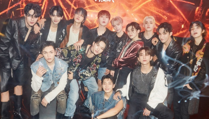 AboutMusicYT's tweet photo. BTS, SEVENTEEN and Jungkook are the only kpop artists to have an album surpass 10 million units globally, according to chartmasters. https://t.co/2bimTCjM2K