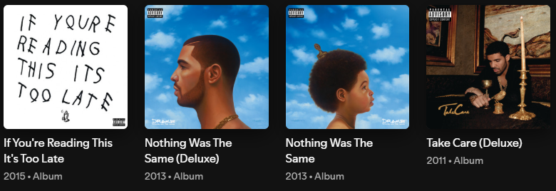 JacobTriplelegs's tweet photo. This Drake comes back every few albums for like a song or two https://t.co/u0dYDH5rXY