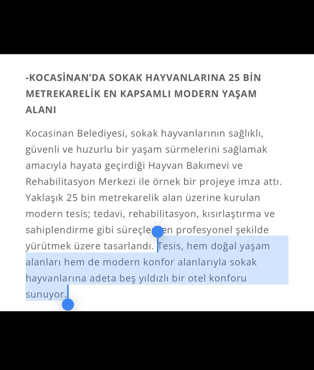 mahfildijital's tweet photo. 🔴 Kayseri Kocasinan’da 25 bin metrekarelik alana inşa edilen hayvan barınağı için Kocasinan Belediyesi’nin resmî web sitesindeki ifade:

“Tesis, sokak hayvanlarına adeta beş yıldızlı bir otel konforu sunuyor.” https://t.co/s9WvH3oCIl
